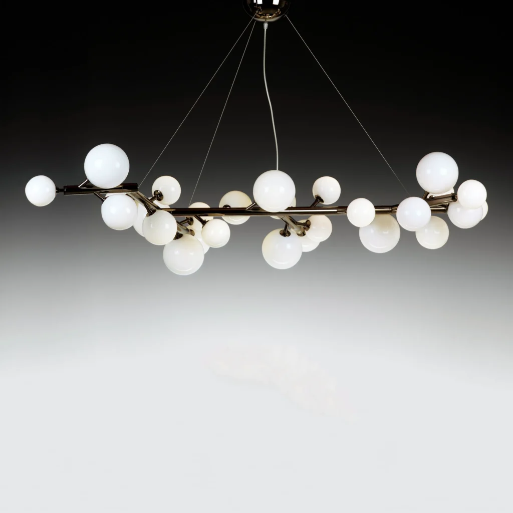 21ST CENTURY DESIGN CHANDELIER with sphere lights